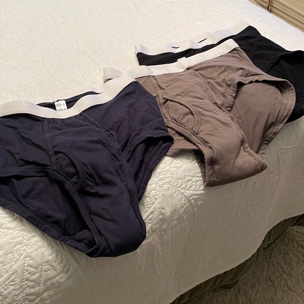SEA-CARE Men's 20 oz. Incontinence Briefs 3 Pack Assorted Colors #New
